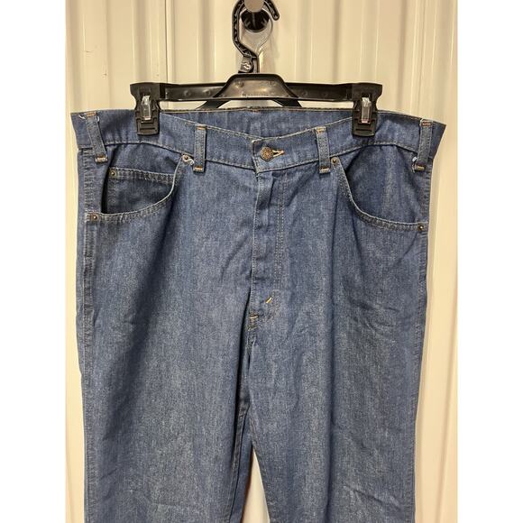 Vintage 70s Orange Tab Jeans Levi’s Men’s 34 X 30 Talon Zipper - Picture 5 of 16